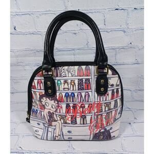 Betty Boop Purse King Features Syndicate Black‎ Faux Leather Shoe Closet 2013